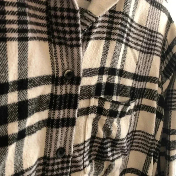 Madewell Flannel Oversized Ex-Boyfriend Shirt in Romana Plaid XS - Picture 4 of 13
